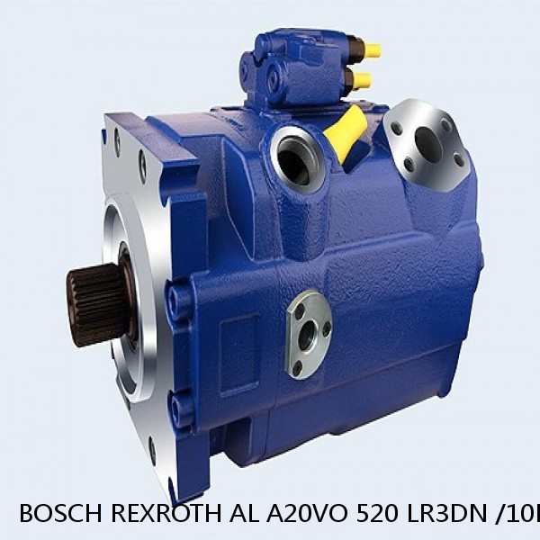 AL A20VO 520 LR3DN /10L-VZH26K00-S1861 BOSCH REXROTH A20VO HYDRAULIC AXIAL PISTON PUMP