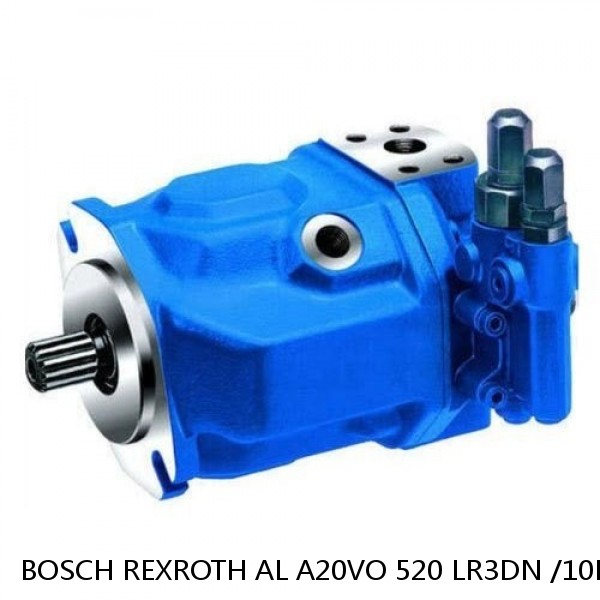 AL A20VO 520 LR3DN /10L-VZH26K99-S2065 BOSCH REXROTH A20VO HYDRAULIC AXIAL PISTON PUMP